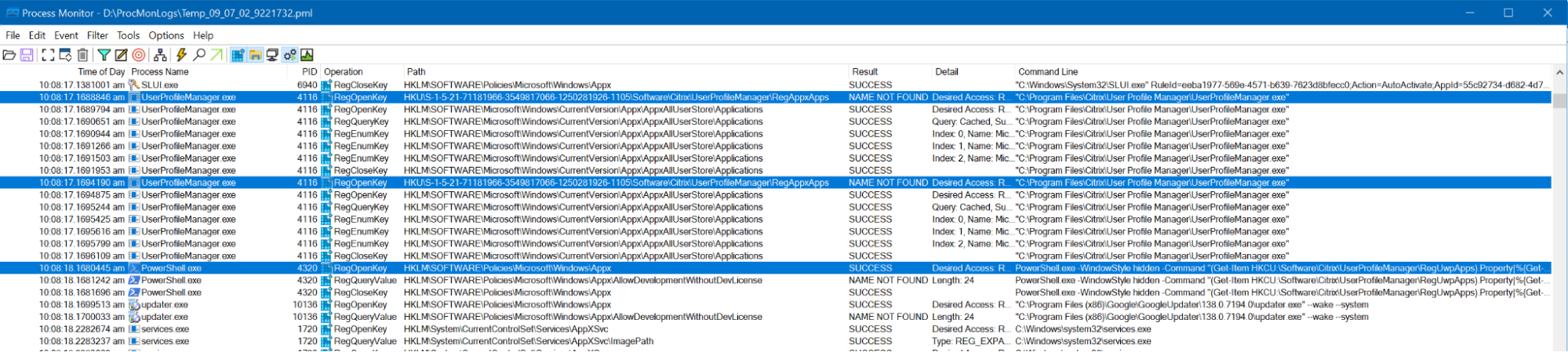 The AppX Roaming Actions