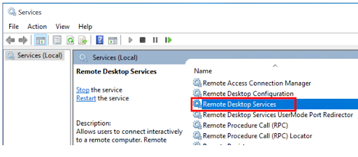 rdsh Remote Desktop Service